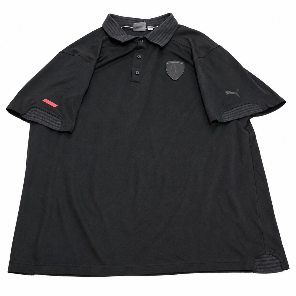Puma X Ferrari XL Polo Shirt Mens Shield Logo Scuderia Short Sleeve Golf Casual